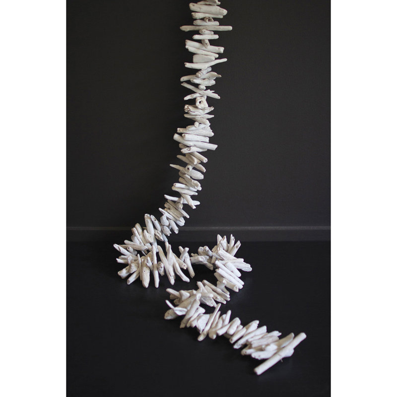 Kalalou White-Washed Driftwood Garlands Set of 2, 72" H