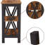 Lit double tapissier double avec 2 tables de chevet - Ensemble de chambre à coucher moderne-123631197
