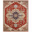 Vallelunga Wool Oriental Area Rug in Rust-990898313