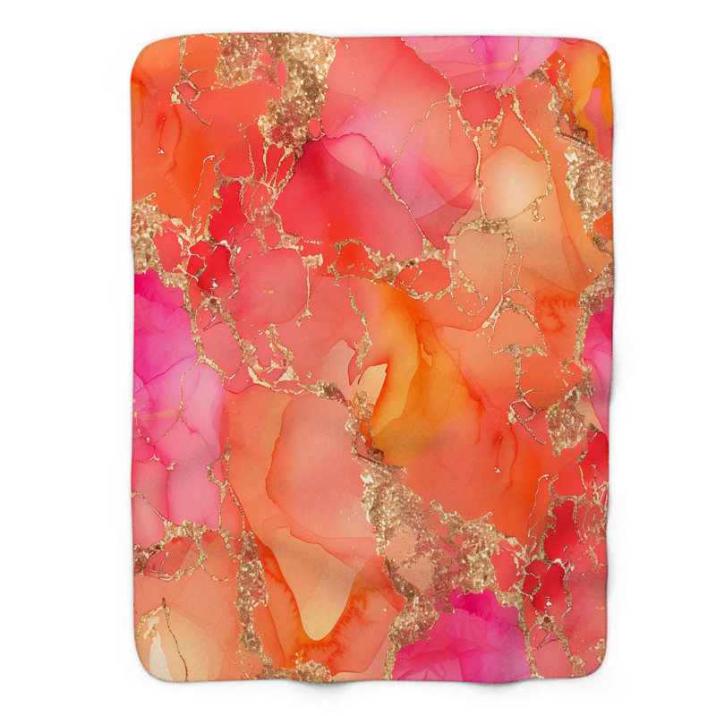 Élégance solaire holographique - couverture Sherpa de qualité supérieure 1 pièce, Grand lit