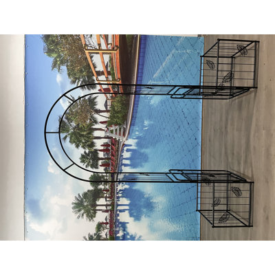 Metal Garden Arch With Doors Garden Arbor Trellis Climbing Plants Support Arch Outdoor Arch Wedding Arch Party Events Archway