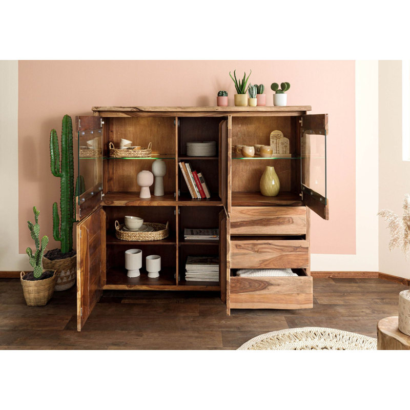 166cm Solid Wood Sideboard