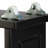 Lavish Home 4 Tier Slim Rolling Storage Cart, Black-278557104