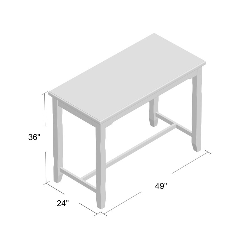 Authement 2 - Person Four Leg Dining Set