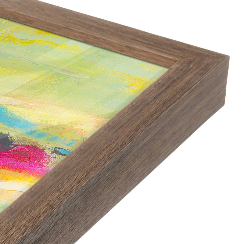 Overview I by Janet Bothne Art Print, 12" H x 18" W, Open Corner Framed Print without Mat Paper, Brown