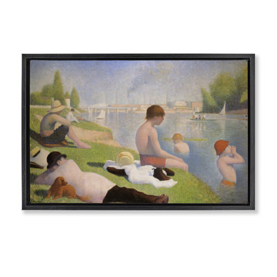 Cadre flottant «Afprès Bathers» par Georges Seurat