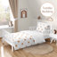 Ensemble de literie pour lit de bébé 3 pièces Boho Sun White and Pumpkin par Sweet Jojo Designs