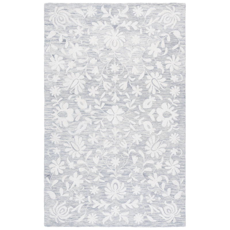 Metro 893 Hand Tufted 55% Wool; 35% Chenille; 10% Cotton Oriental Rug, Rectangle 5' x 8'