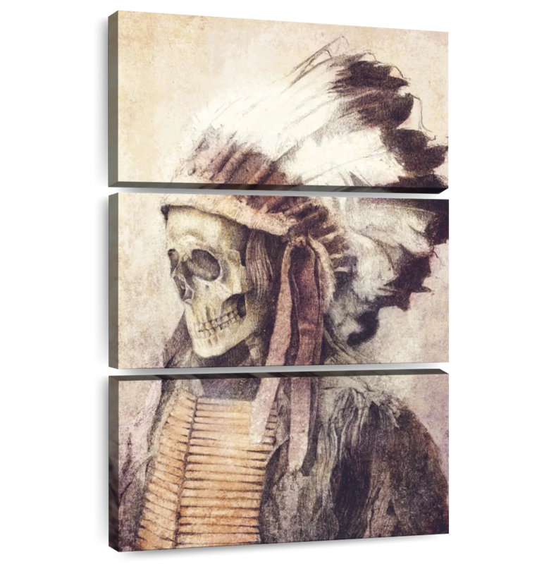 Lelar Chief Skull, 32" H x 20" W