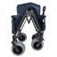 Chariot pliant 3 en 1 avec banquette et plateau de table rabattable à l'arrière, capacité de 500 lb, roues tout-terrain pour une utilisation polyvalente-124641919