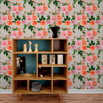 Delimar Peel & Stick Floral Roll