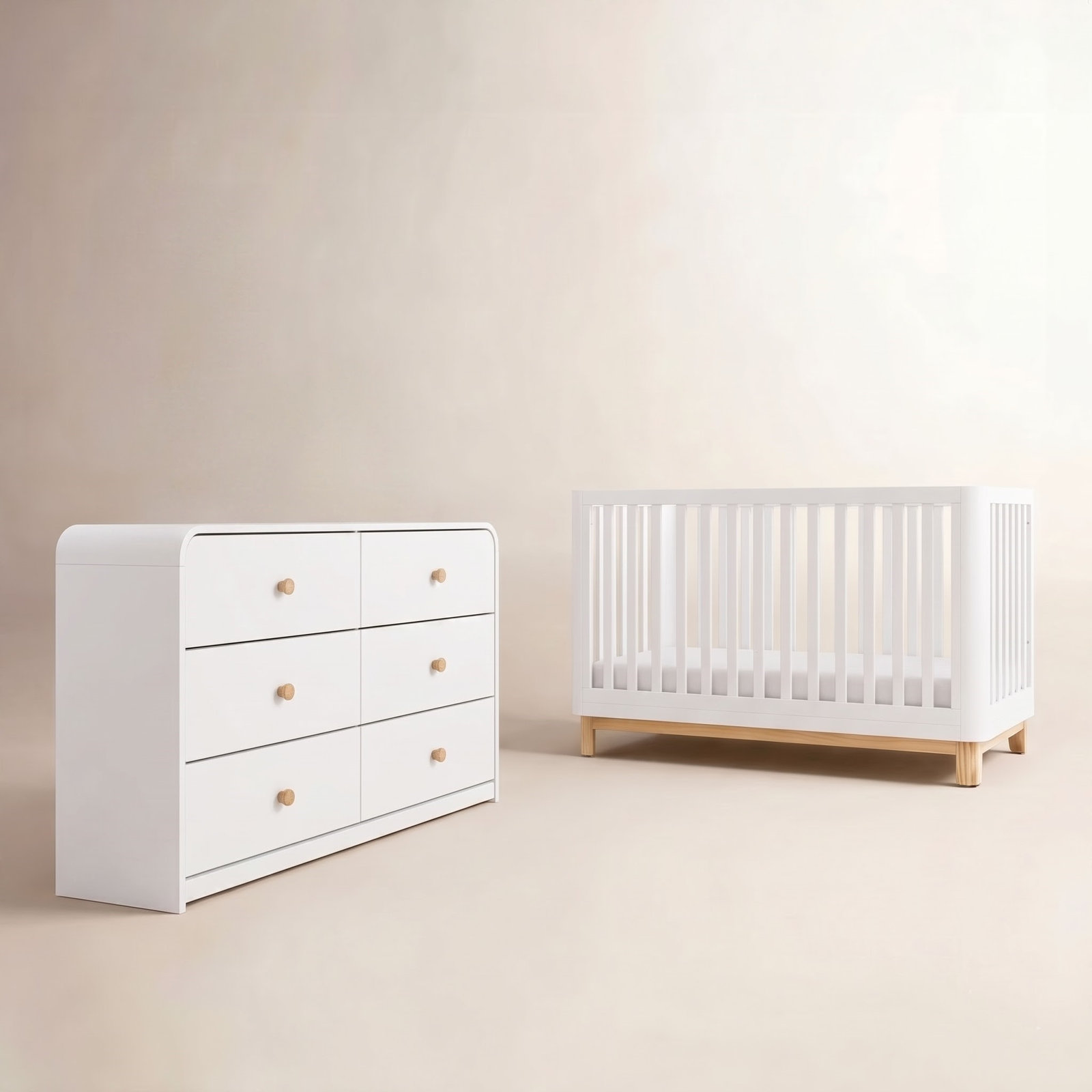 Santos 2-Piece Nursery Furniture Set, White