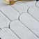 Moonlit Arches 10.4 In. X 9.77 In. Picket Polished Marble Mosaic Tile