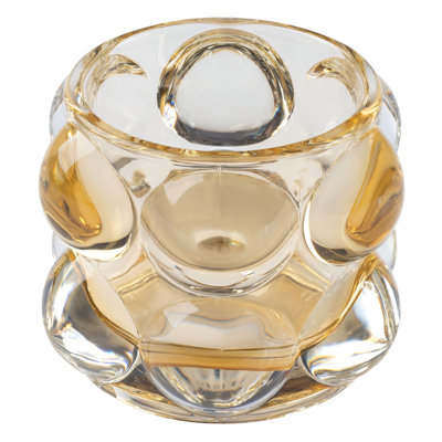 LUCIA TEALIGHT VOTIVE SHORT  AMBER