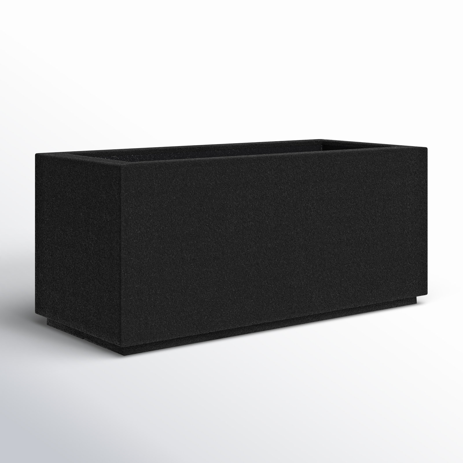 Gita 36" Planter Box, Black Granite