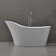59" x 28" Freestanding Soaking Acrylic Bathtub with Reversible Drain
