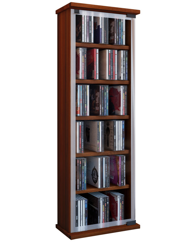 VCM - Classic Multimedia Storage Rack, Core walnut