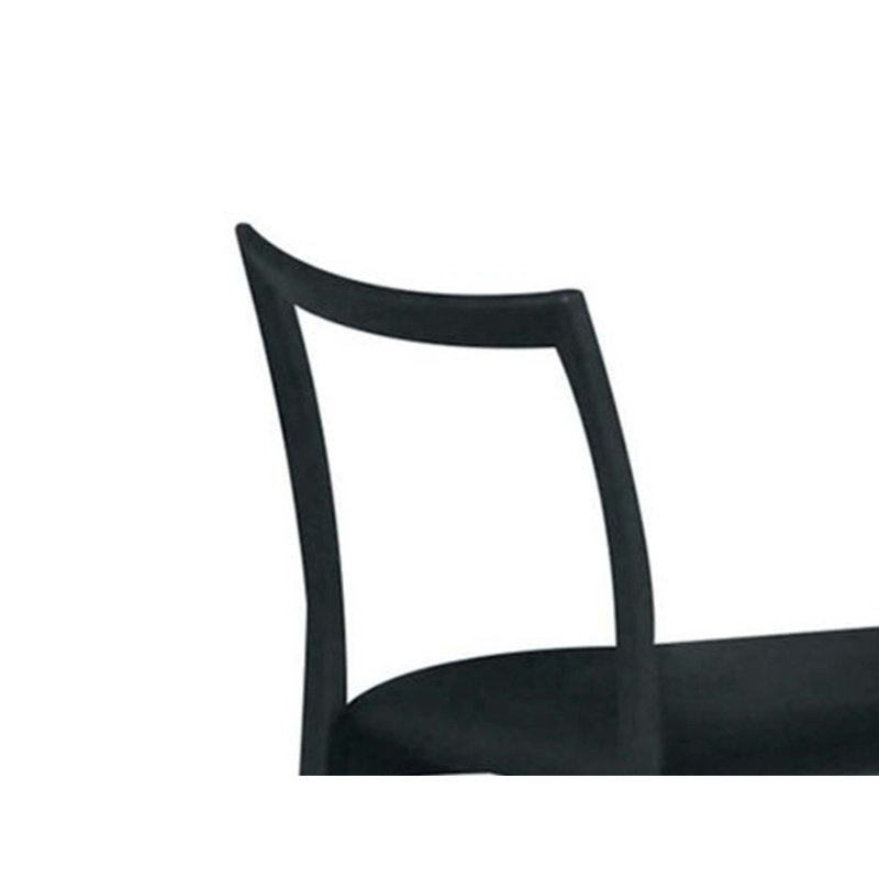 Chaise à finition noire