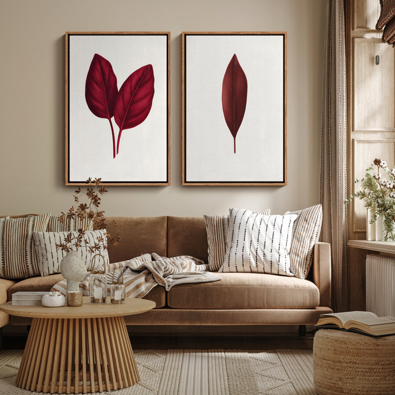 Art mural encadré, rétro, antique, classique pour chambre à coucher - 24 po x 36 po x 2 panneaux, H 36 po x l 24 po, Naturel