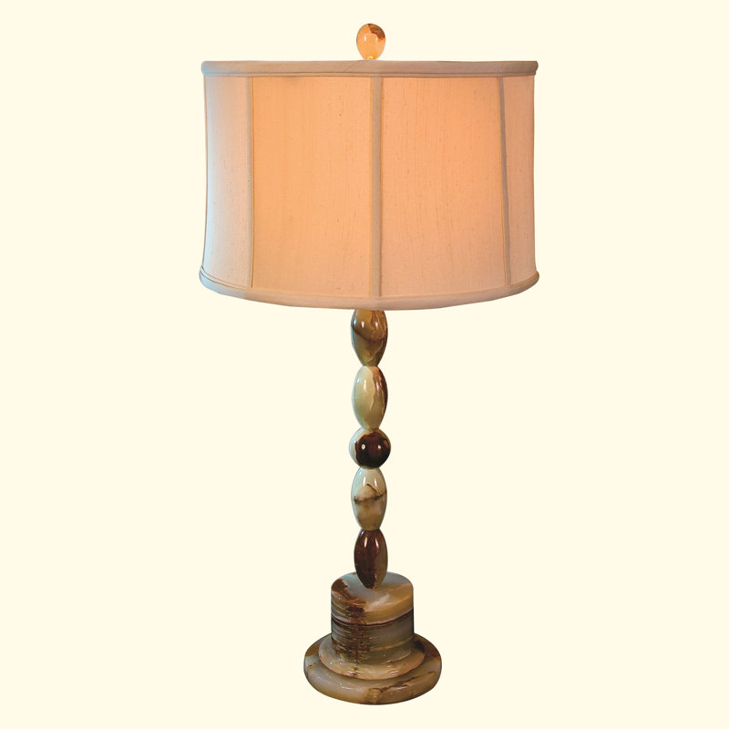 31" Tall Onyx Table Lamp "Adzic", Chartreuse