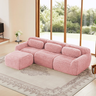 Canapé désossé, repose-pieds mobile pour le salon