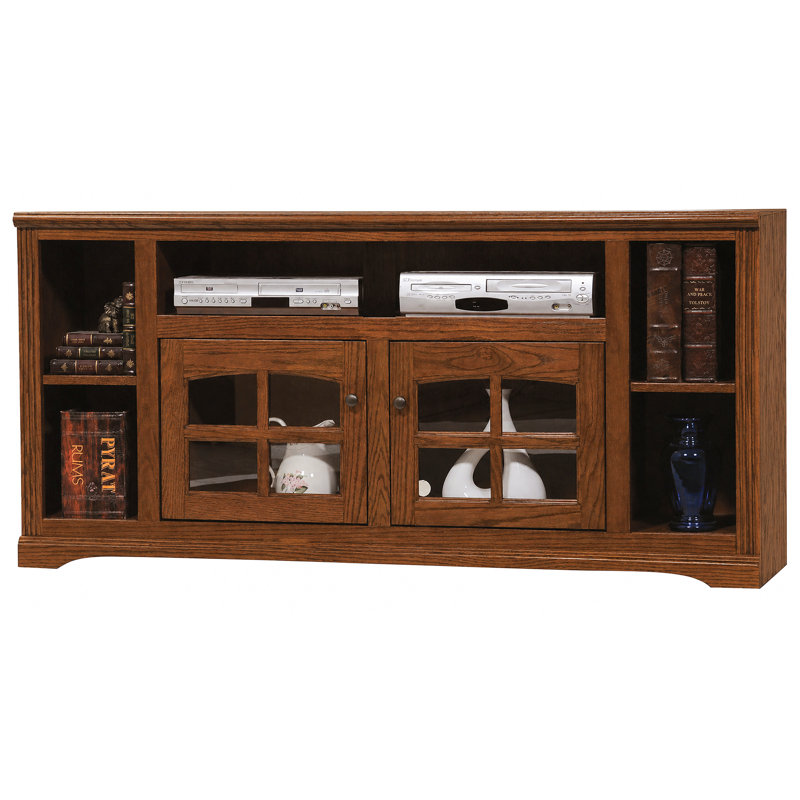 Speece Unfinished TV Stand for TVs up to 75", Dark