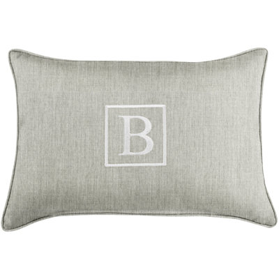 Kerrell Embroidered Sunbrella® Outdoor Throw Pillow