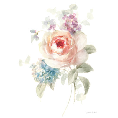 " Cottage Garden III On White " by Danhui Nai