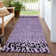Machine Washable Indoor/Outdoor Claudian ACN1230 Purple Rug