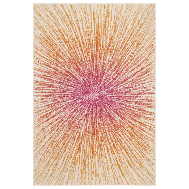 Faustina Performance Abstract Rug, Rectangle 4' x 6'