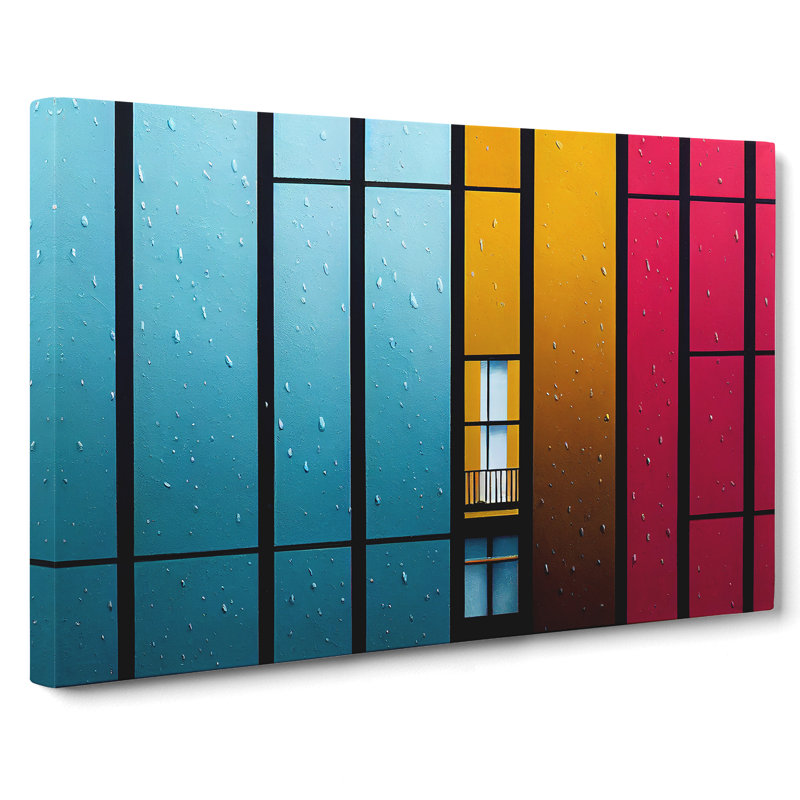 The Colourful Architecture - Wrapped Canvas Print, 35cm H x 50cm W x 3cm D