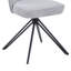 Aspen Round Dining Table with 4 Swivel Upholstered Fabric Chairs - Modern Dining Set-960645426-961484127
