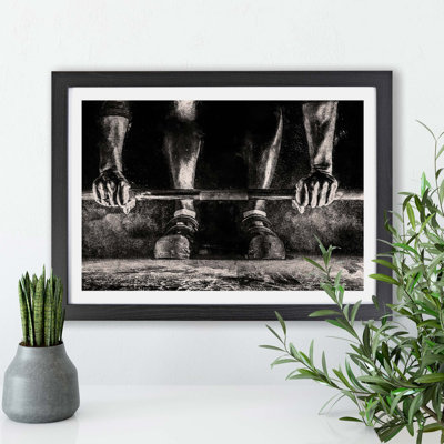 Body Building Weights - Single Picture Frame Print