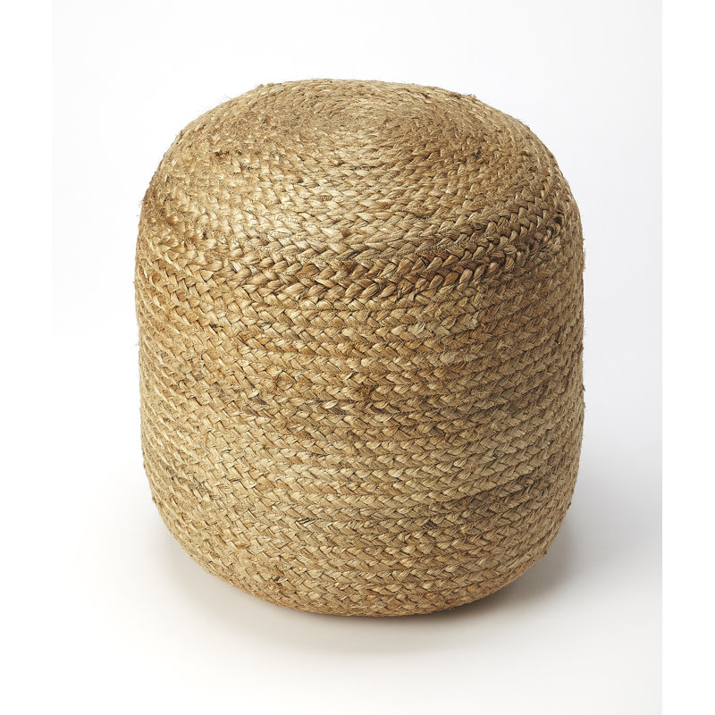 Repose-pieds rond 16 po Sandara, naturel