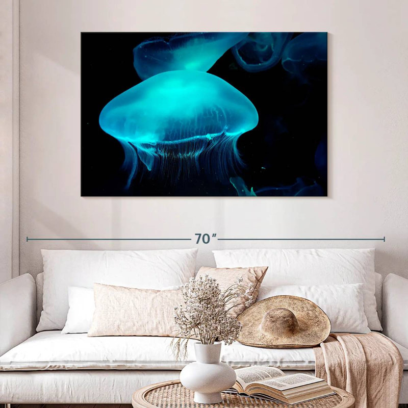 Moon Jellyfish, 32" H x 48" W