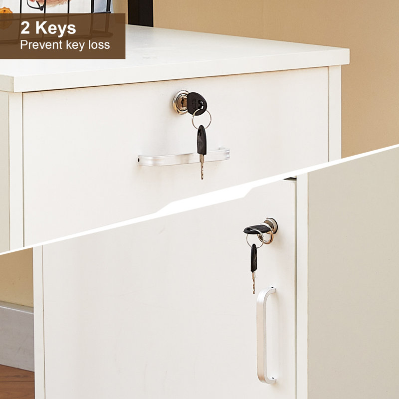 40cm Wide 1 -Drawer Mobile File Cabinet