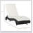 Outsunny Wicker Chaise Lounge Pool Chair, Outdoor PE Rattan Cushioned Patio Sun Lounger w/ 5-Level