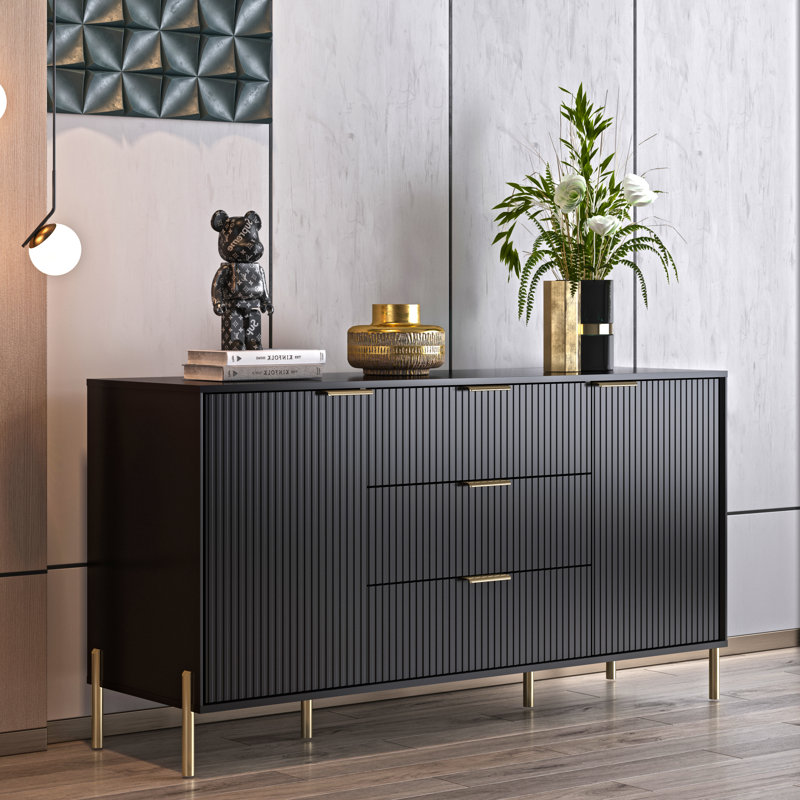 Commode Anju, Or/noir