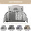 Ensemble d'édredon en jacquard en microfibre 15 pièces Kath-1790802377-1790215628