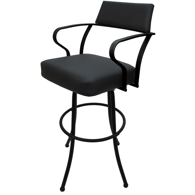 Tabouret pivotant très grand 34,00 po Jabria, Noir, Noir, noir, noir, noir