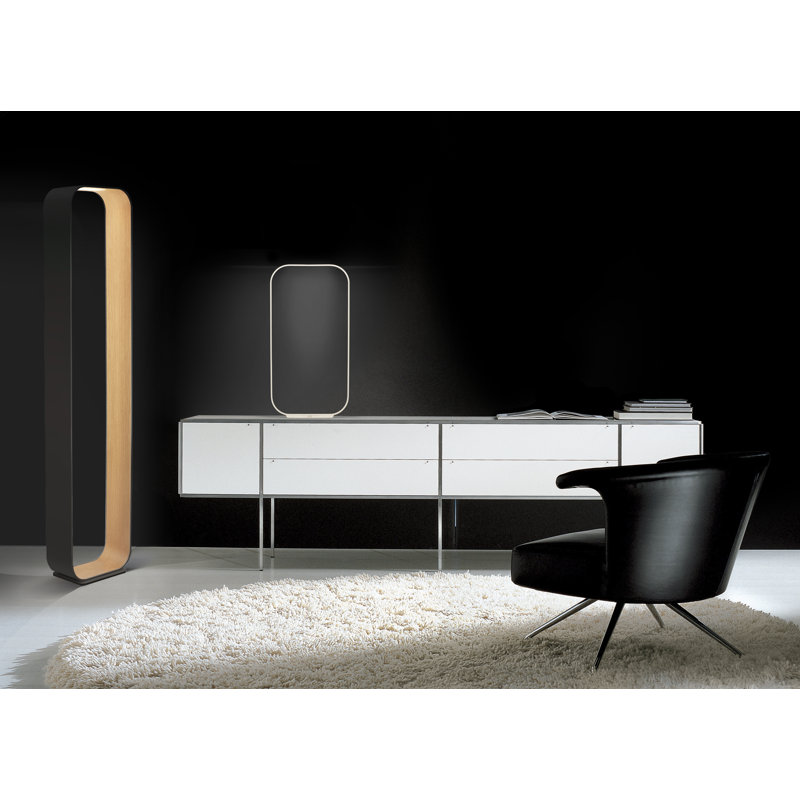 Contour Floor Lamp, White/Pearl
