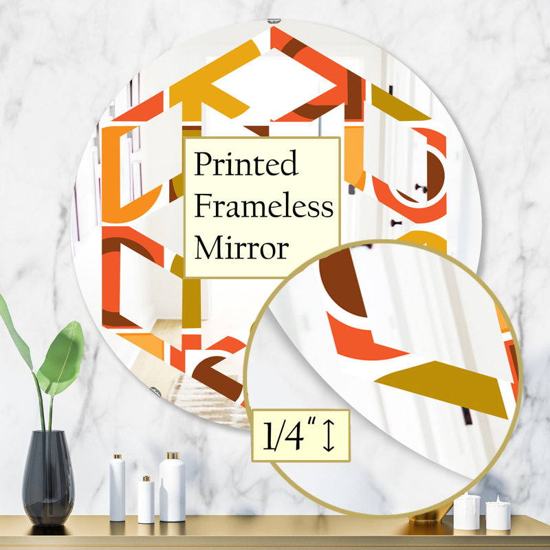 Miroir mural Hexagon Star, H 31,5 po x l po
