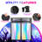40" X 20"-portable Dj Facade Booth Table With Black&white Lighting Scrims Flat Dj Booth Panel-black Metal Frame