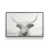 Cadre flottant en chrome poli