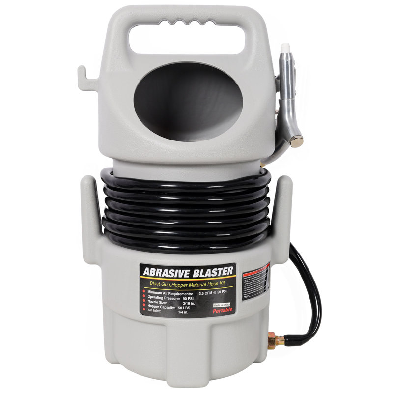 Portable Abrasive Blaster Kit - Handheld Sandblasting Gun Kit, For Rust Removal, Paint Stripping, And Surface Cleaning, For DIY, Workshop