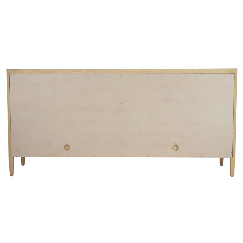 Landmark Solid Wood Storage Cabinet, Natural Pale Oak