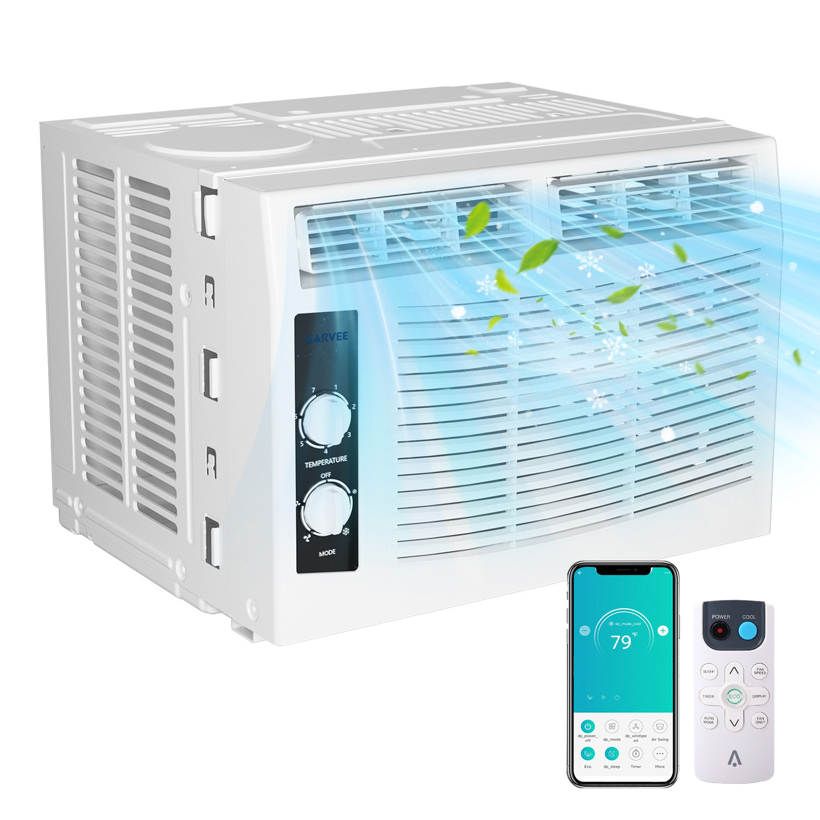 Small Acs GarveeHome 5,000 BTU Small Window Air Conditioner, Cool up to 150 Sq ...