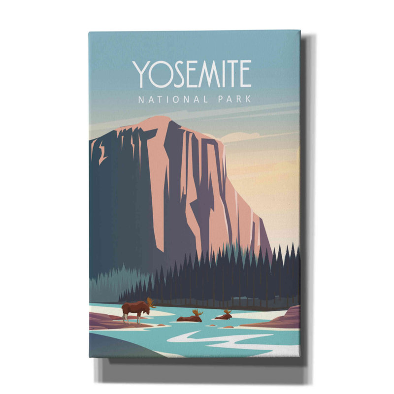 «Yosemite National Park» par Arctic Frame Studio, art mural sur toile, H 40 po x l 26 po x P 1,5 po
