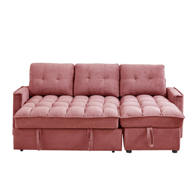 71" L-Shape Convertible Sectional Couches Sofas With Storage Chaise