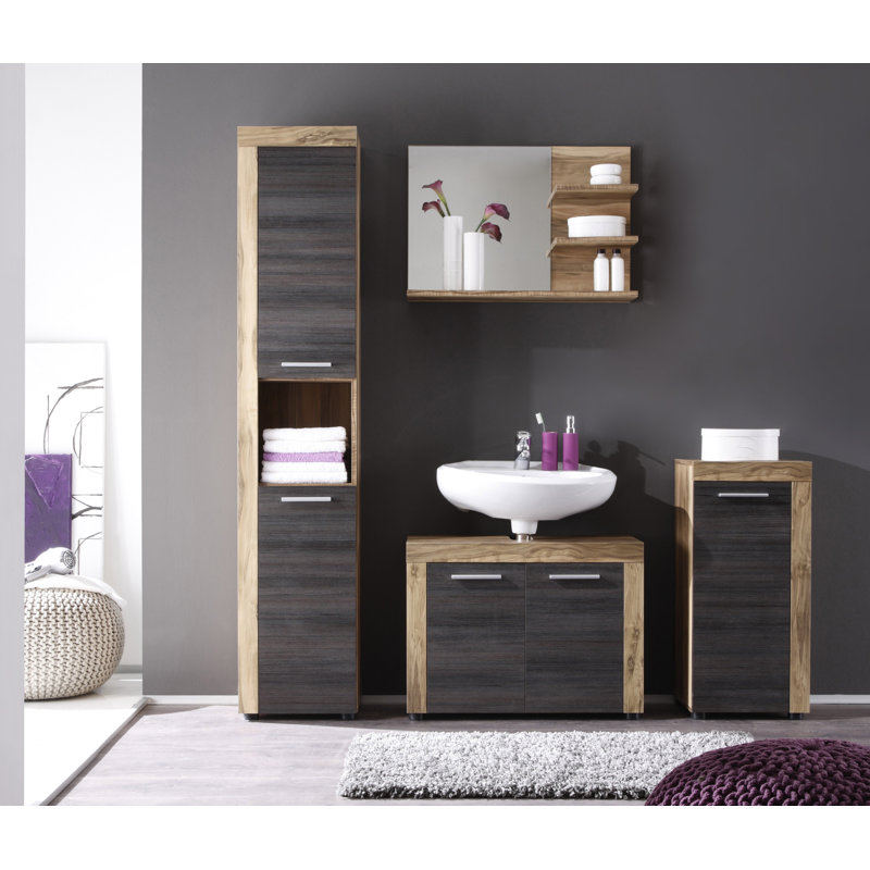 Heisel Engineered Wood Flat Wall Mirror